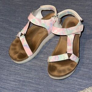Cat & Jack Pastel Tie-Dye Sandals